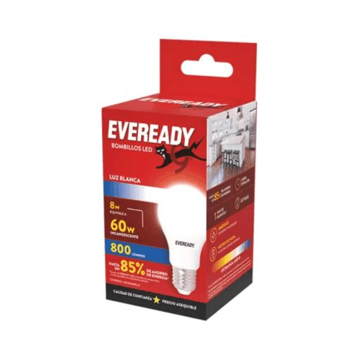 Lámpara led Eveready 8w Luz blanca 60w