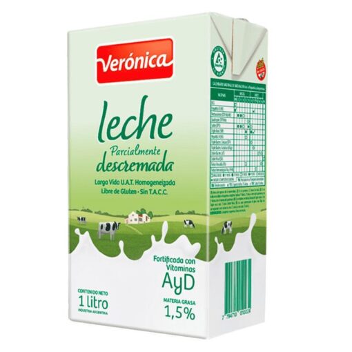 Leche descremada larga Vida Verónica 1L