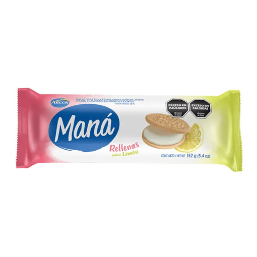 Galletitas Maná rellenas sabon Limon 152grs