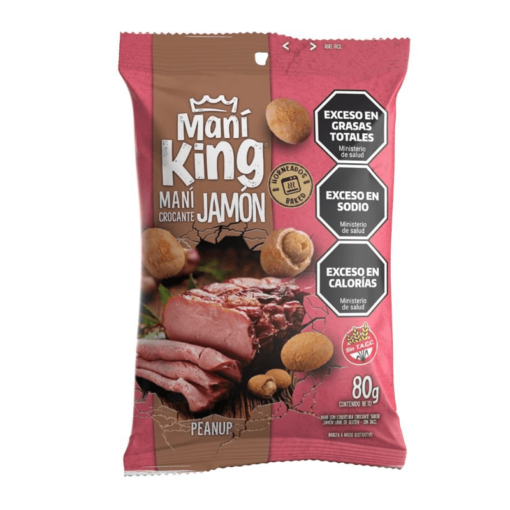 Maní King sabor jamón 80grs sin tacc