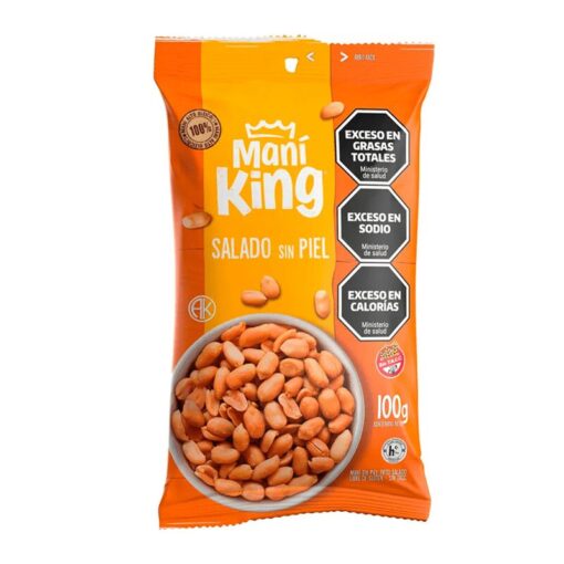Maní King salado sin piel 100grs