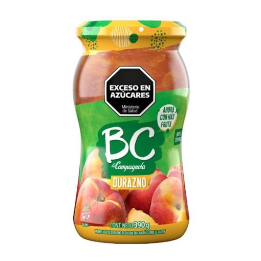 Mermelada BC durazno 390grs