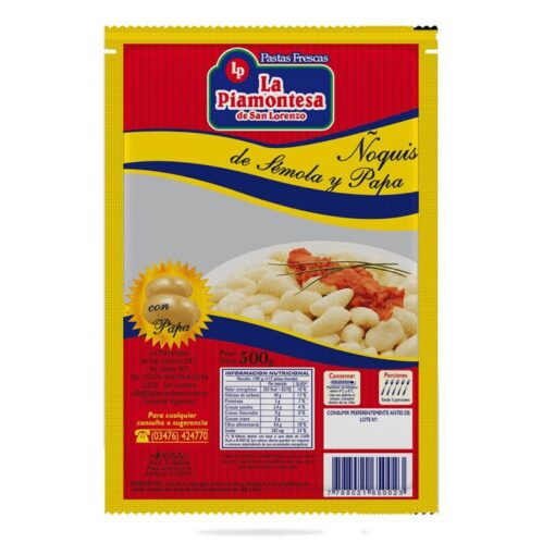 Ñoquis de papas La Piamontesa 500grs
