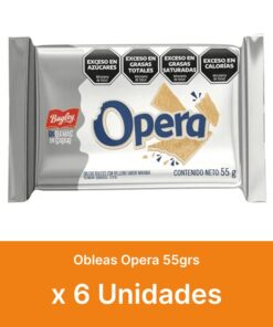 AHORRO 17% Obleas Opera 55grs x6u ( $ 470 la unidad )
