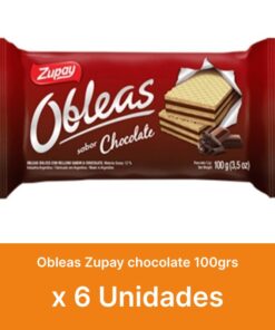AHORRO 10% Obleas Zupay chocolate 100grs ( $ 470 la unidad )