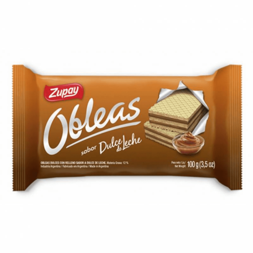 Obleas Zupay Dulce de Leche 100Gr