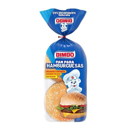 Pan de Hamburguesas Bimbo 210grs 4u
