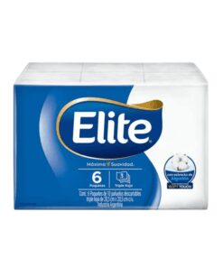Pañuelos descartables Elite triple hoja Pack 6 x 10u