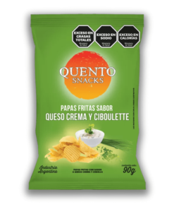 Papas Quento Queso crema y ciboulette 90grs