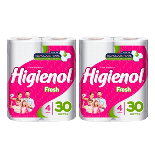 Papel Higiénico Higienol Fresh 4x30mts  x2u ( precio x unidad $ 1350 )