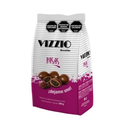 Chocolate Pasas de uva Vizzio Bonafide 80grs