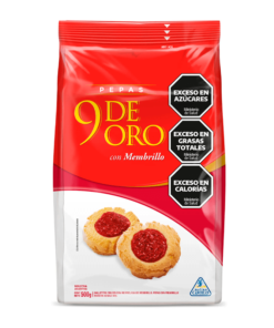 Galletitas Pepas 9 de Oro 350grs