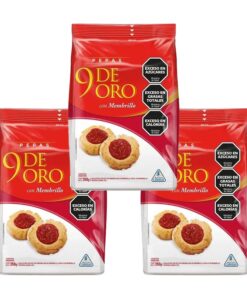 Galletitas Pepas 9 de Oro 350grs x3u ( precio x unidad $ 900 )