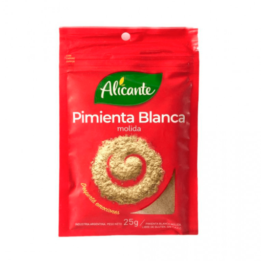 Pimienta Blanca Molida Alicante 25Gr