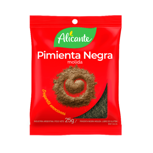 Pimienta Negra Molida Alicante 25Gr