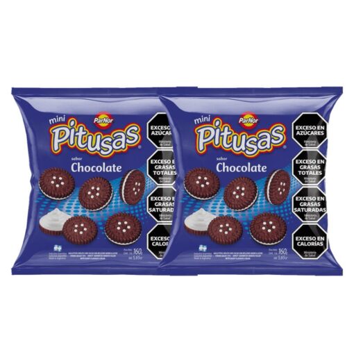 Galletitas Pitusas chocolate 160grs x3u (precio x unidad $750)