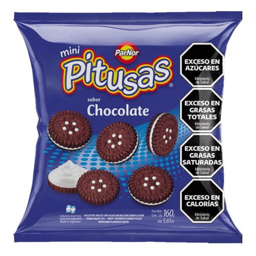 Galletitas Pitusas Chocolate 160grs
