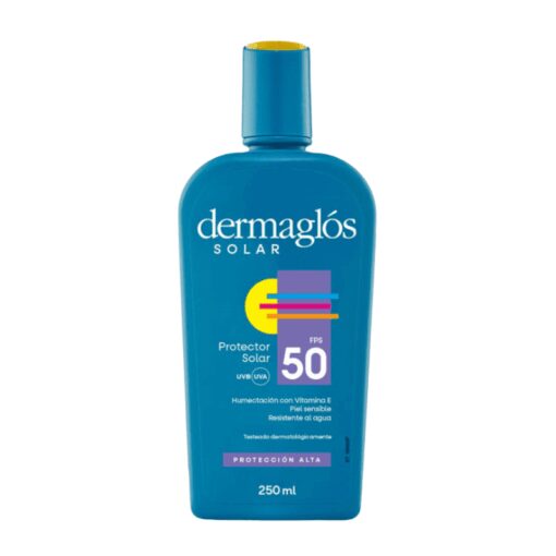 Protector Solar Dermaglós Protección alta Emulsión fps50 250ml