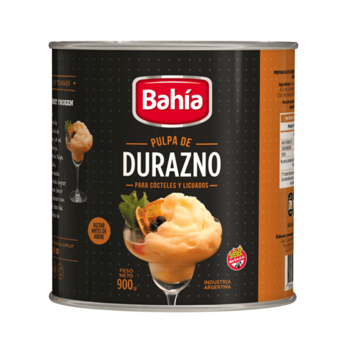 Pulpa de duraznos Bahía 900grs