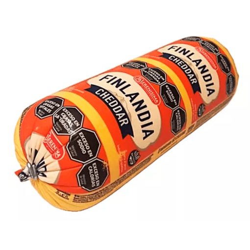 Bandeja Feteada Queso Cheddar Finlandia de 150Gr Precio ref. kg $11.900
