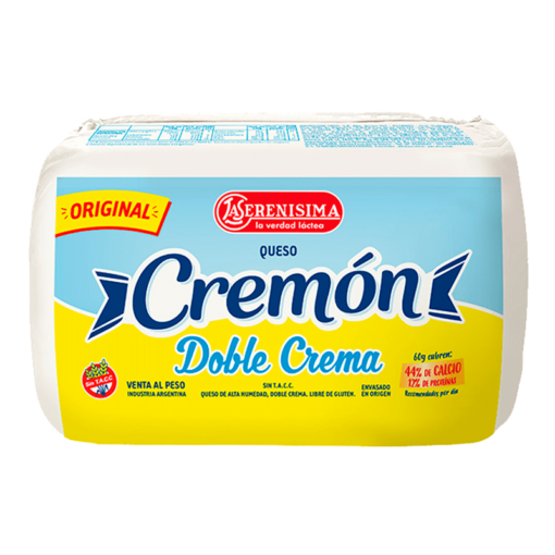 Queso Cremon doble crema x unidad 500grs