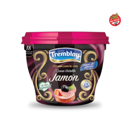 Queso untable Tremblay jamón 190grs