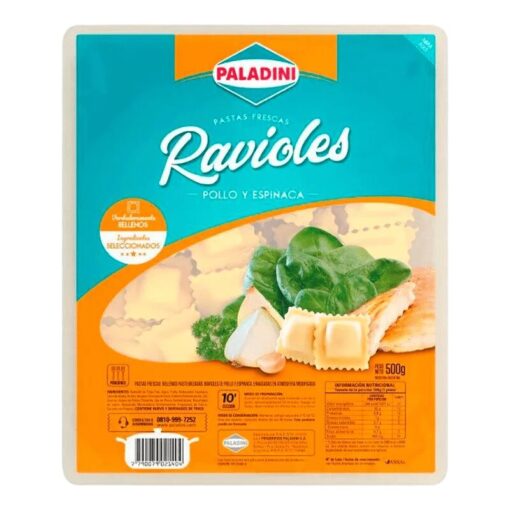 Ravioles Paladini Pollo y espinaca 500Gr