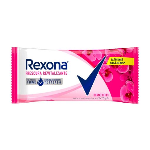 Jabón Rexona Orchid 3x125Gr