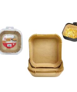 Moldes cuadrados descartables 16cm x50u.