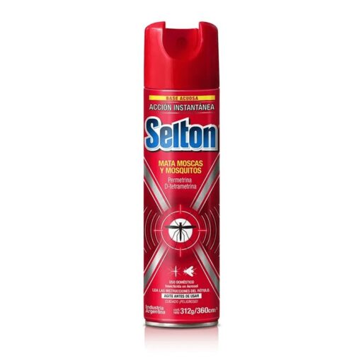 Insecticida Selton mata moscas y mosquitos 360cm3