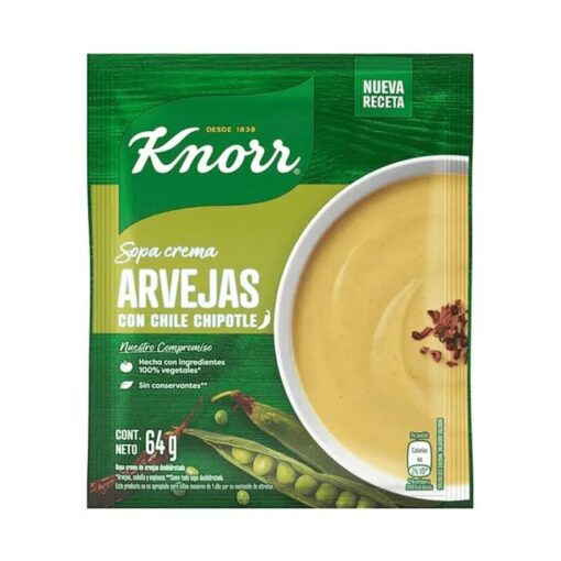 Sopa crema arvejas Knorr 60Gr Rinde 1L