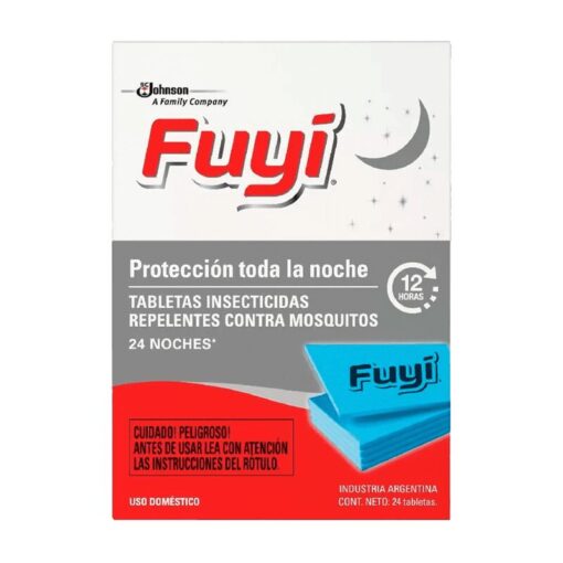 Insecticida tabletas Fuyi 24 noches