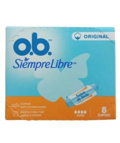 Tampones O.B Siempre Libre Super 8u.