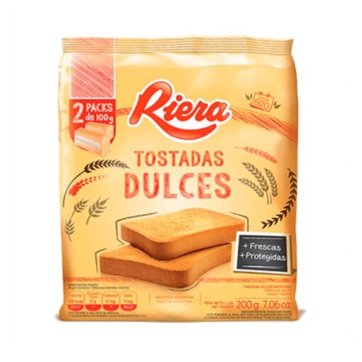 Tostadas RIERA dulces 200Gr