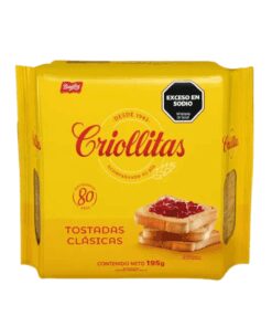Tostadas de mesa Criollitas Clásicas 195grs