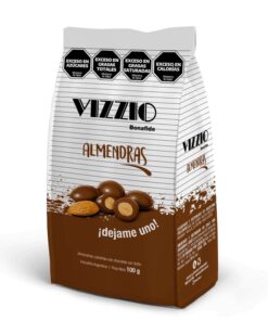 Almendras con chocolate Vizzio x 100gr