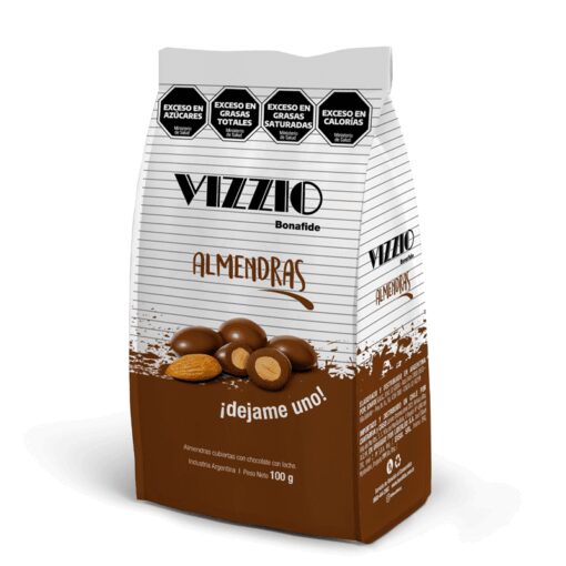 Chocolate con almendras Vizzio Bonafide 80grs