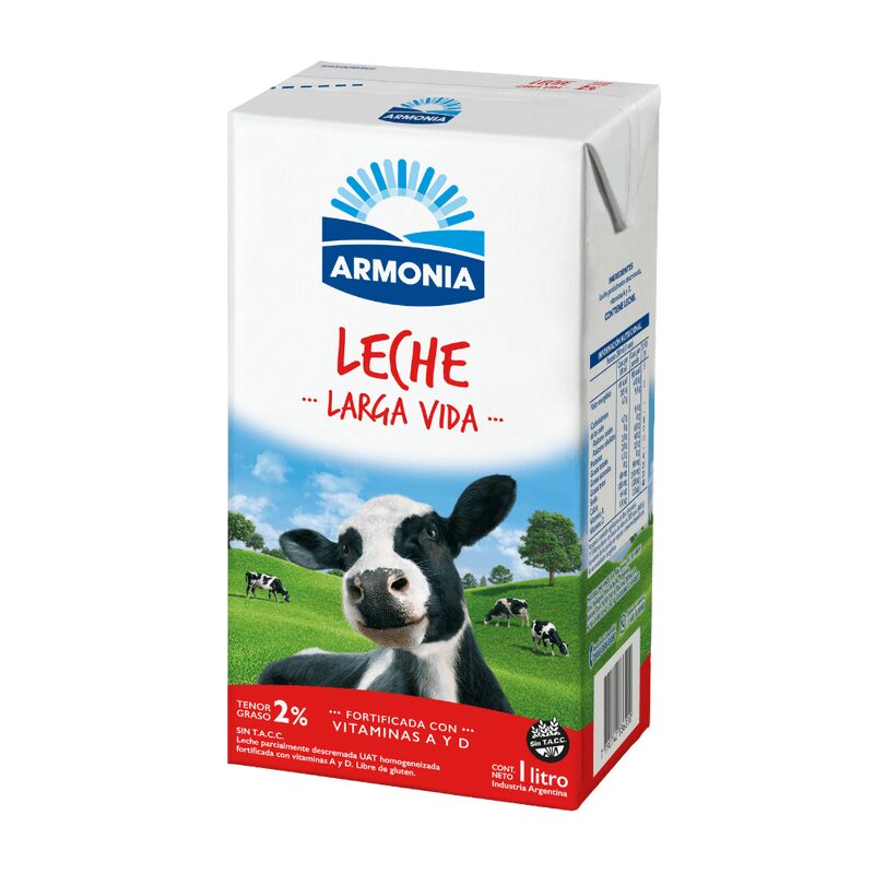 Leche Armonía Larga vida Entera 1l