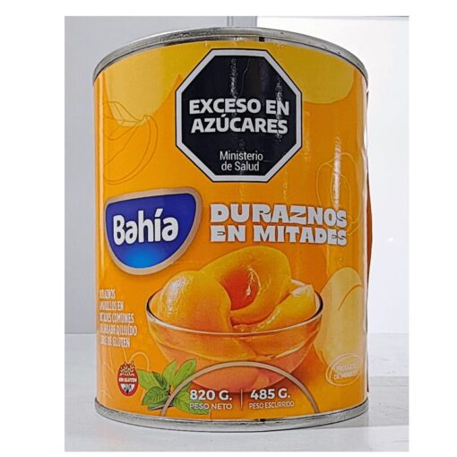 Duraznos en mitades Bahía 820grs