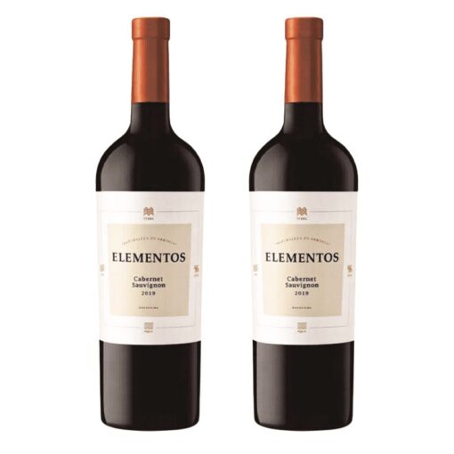 Vino Elementos Cabernet Sauvignon 750ml X2u ( $ 3450 x unidad )