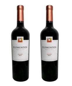 Vino Elementos Malbec 750ml X2u ( $ 3450 x unidad )