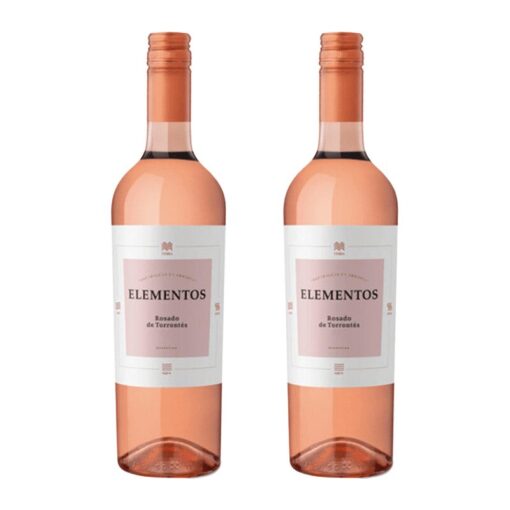 Vino Elementos Rosado de Torrontés 750ml X2u ( $ 3450 x unidad )