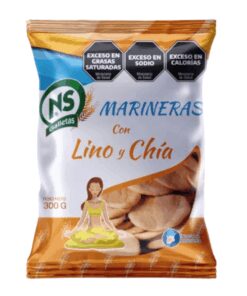 Galletitas NS Marineras con Lino y chía 300grs
