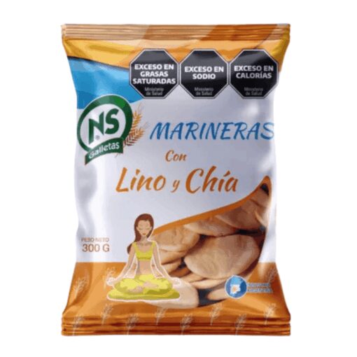 Galletitas NS Marineras con Lino y chía 300grs