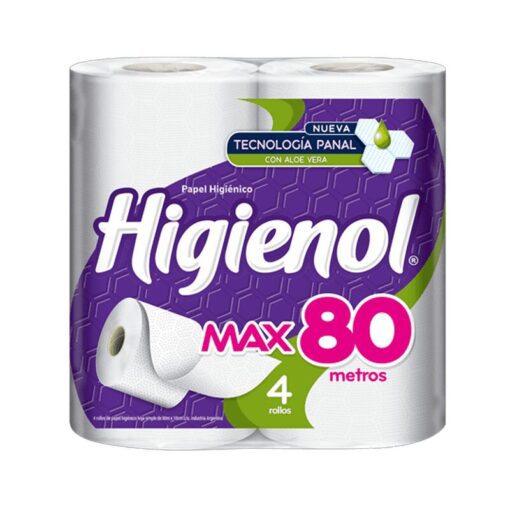 Papel higiénico HIGIENOL Max80 4x80mts