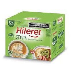 Edulcorante Hileret Stevia x 50 sobres