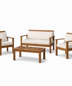 Juego de Sillones de madera c/almohadones