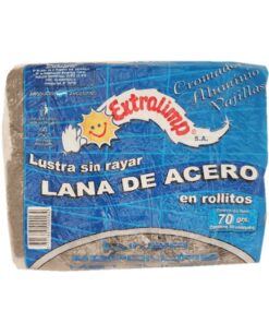 Lana de acero en rollitos Extralimp x10u