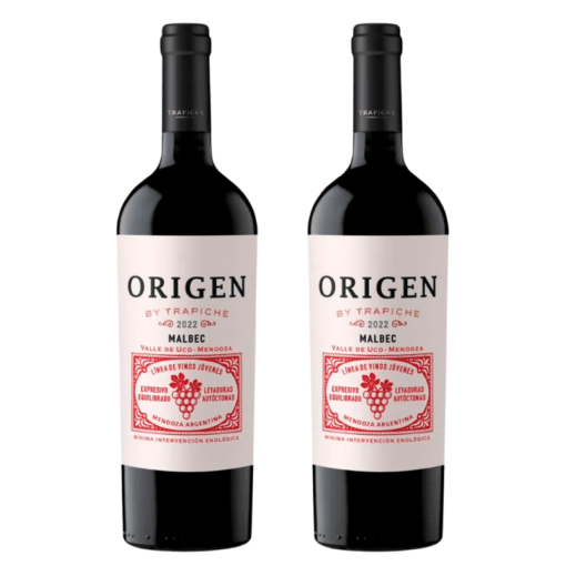 Vino Origen Malbec 750ml X2u ( $ 4100 x unidad )