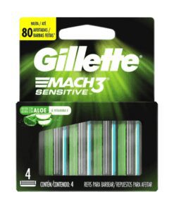 Repuestos para afeitar Gillette Mach3 Sensitive 4u.